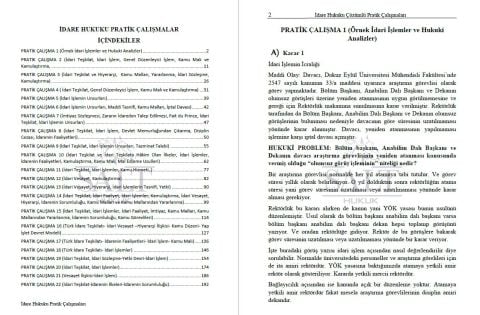 İdare Hukuku Konu Anlatımlı ve Çözümlü Pratik Çalışmalar 1.Baskı