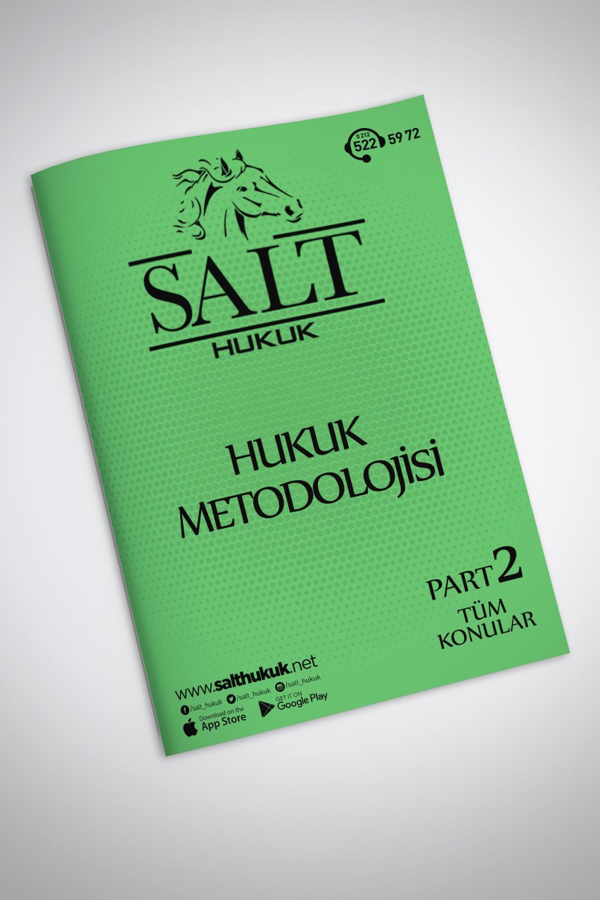 HUKUK METODOLOJİSİ TÜM KONULAR PART-2-Konu Anlatım Kitapçığı
