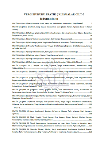 Vergi Hukuku Konu Anlatımlı ve Çözümlü Pratik Çalışmalar Cilt-2