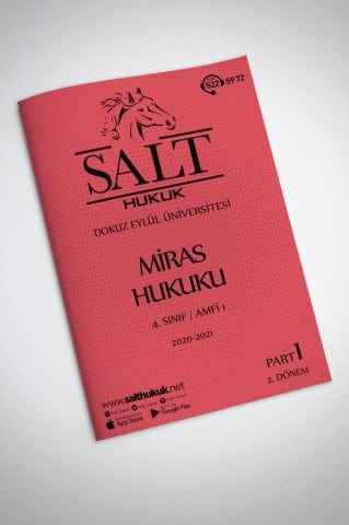 Miras Hukuku Amfi 1 2. Dönem Part-1 (2020-2021)-DEÜ-Konu Anlatım Kitapçığı