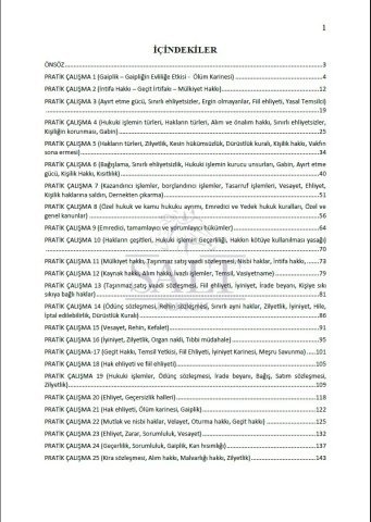 Medeni Hukuk (Temel Kavramlar ve Kişiler) Konu Anlatımlı Pratik Çalışma Cilt-1-Konu Anlatım Kitapçığı