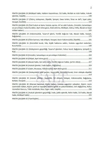 Medeni Hukuk (Temel Kavramlar ve Kişiler) Konu Anlatımlı Pratik Çalışma Cilt-1-Konu Anlatım Kitapçığı
