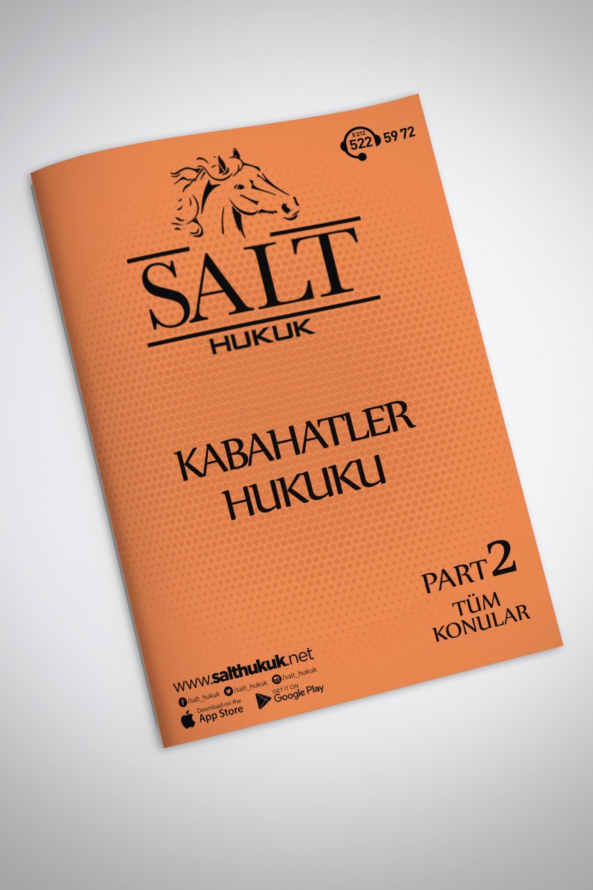 KABAHATLER HUKUKU TÜM KONULAR PART-2-Konu Anlatım Kitapçığı