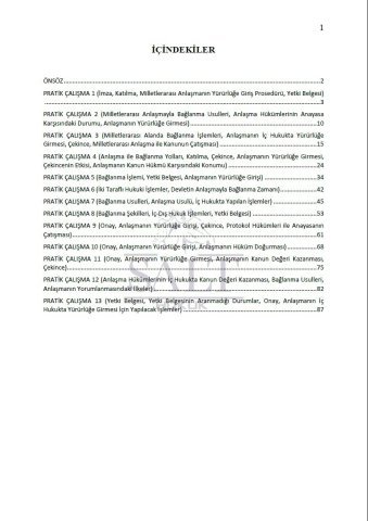 Milletlerarası Hukuk Genel Hükümler Konu Anlatımlı ve Çözümlü Pratik Çalışma Cilt-1-Konu Anlatım Kitapçığı