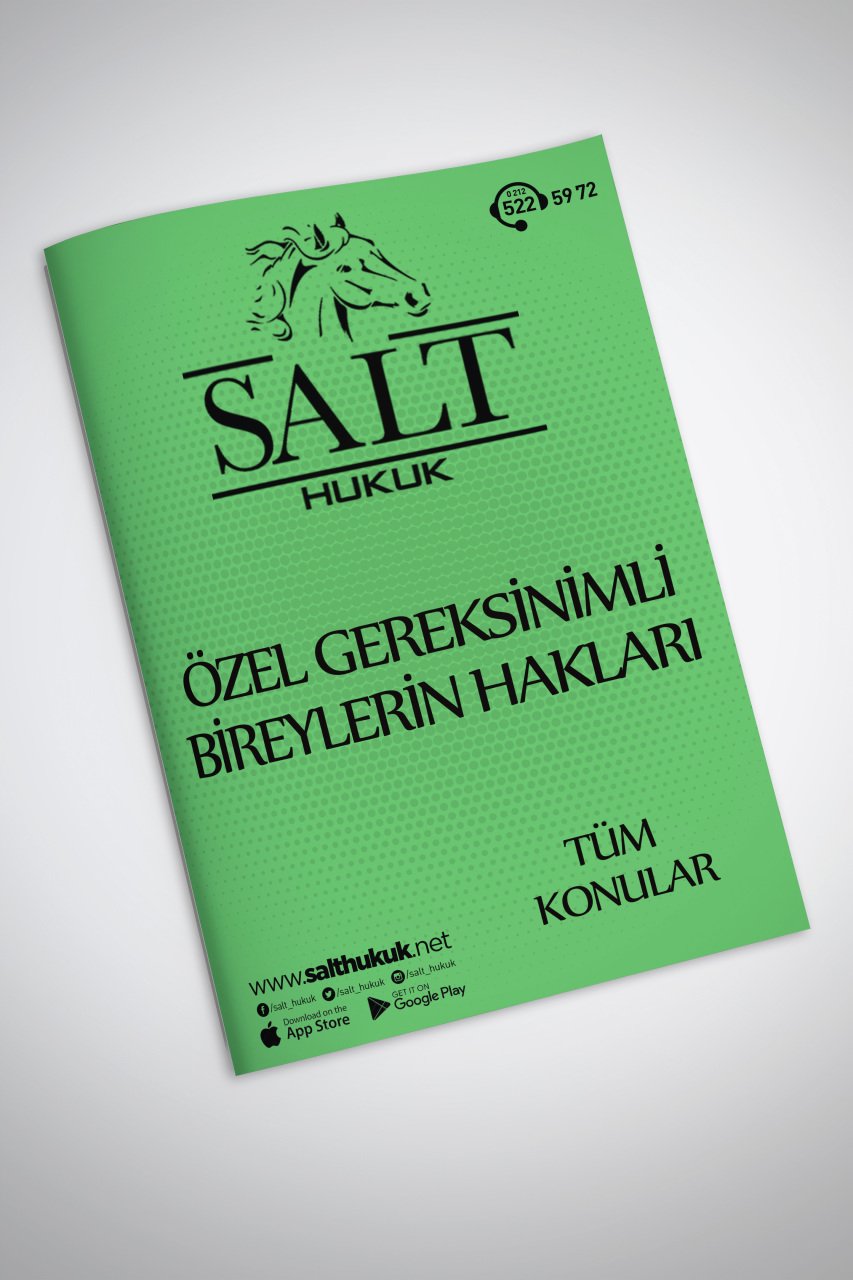 ÖZEL GEREKSİNİMLİ BİREYLERİ HAKLARI TÜM KONULAR-Konu Anlatım Kitapçığı