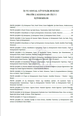İş Hukuku Konu Anlatımlı ve Çözümlü Pratik Çalışmalar Cilt-2