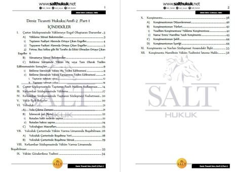 Deniz Ticaret Hukuku Amfi 2 2. Dönem Part-1 (2020-2021)-DEÜ-Konu Anlatım Kitapçığı