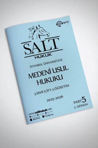 Medeni Usul Hukuku Çift-2.Öğretim 2. Dönem Part-5 (2025-2026)-İÜHF-Konu Anlatım Kitapçığı