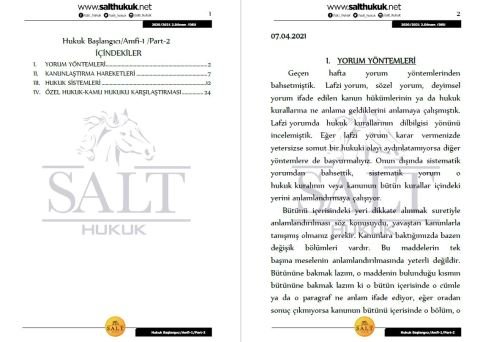 Hukuk Başlangıcı Amfi 1 2. Dönem Part-1 (2020-2021)-DEÜ (2020-2021)-DEÜ-Konu Anlatım Kitapçığı