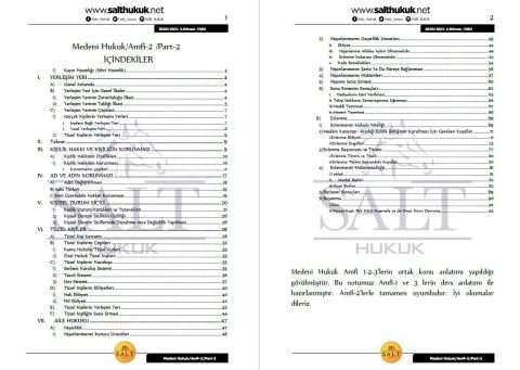 Medeni Hukuk Amfi 2 2. Dönem Part-2 (2020-2021)-DEÜ-Konu Anlatım Kitapçığı