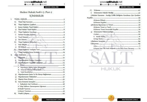 Medeni Hukuk Amfi 1-3 2. Dönem Part-2 (2020-2021)-DEÜ-Konu Anlatım Kitapçığı