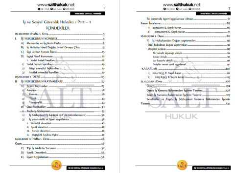 İş ve Sos. Güv. 1. Dönem Part-1 (2020-2021)-AKHF-Konu Anlatım Kitapçığı