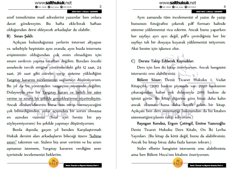 Deniz Ticaret Sigorta 1. Dönem Part-1 (2020-2021)-AKHF-Konu Anlatım Kitapçığı