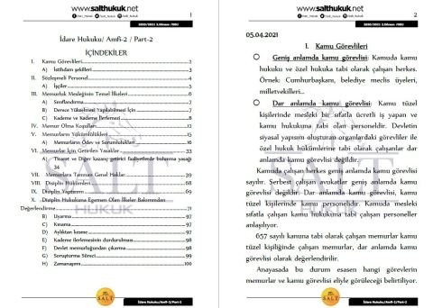 İdare Hukuku Amfi 2 2. Dönem Part-2 (2020-2021)-DEÜ-Konu Anlatım Kitapçığı