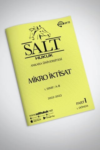 MİKRO İKTİSAT Amfi A-B 1. Dönem Part-1 (2022-2023)-AÜHF-Konu Anlatım Kitapçığı