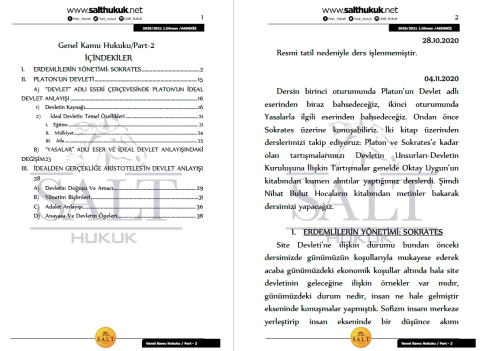 Genel Kamu 1. Dönem Part-2 (2020-2021)-AKHF-Konu Anlatım Kitapçığı