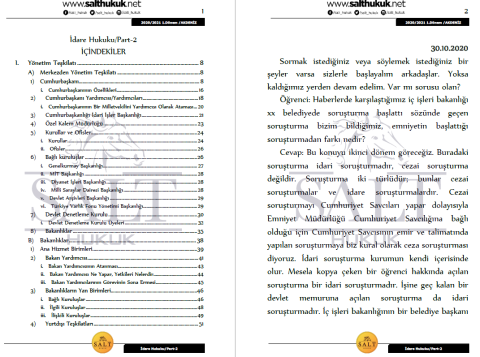İdare Hukuku 1. Dönem Part-2 (2020-2021)-AKHF-Konu Anlatım Kitapçığı