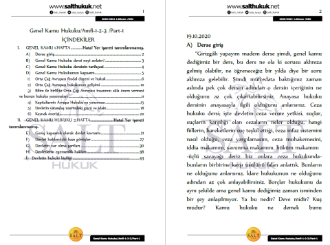Genel Kamu Hukuku Amfi 1-2-3 1. Dönem Part-1 (2020-2021)-DEÜ-Konu Anlatım Kitapçığı