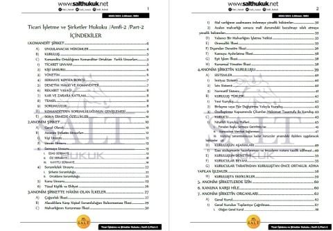 Ticaret İşletme ve Şirketler Hukuku Amfi 2 2. Dönem Part-2 (2020-2021)-DEÜ-Konu Anlatım Kitapçığı