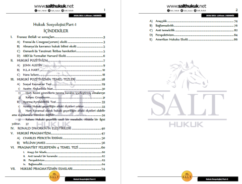 Hukuk Felsefesi ve Sosyolojisi 1. Dönem Part-2 (2020-2021)-AKHF-Konu Anlatım Kitapçığı
