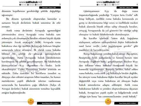 Roma Hukuku Amfi 1-2-3 1. Dönem Part-1 (2020-2021)-DEÜ-Konu Anlatım Kitapçığı
