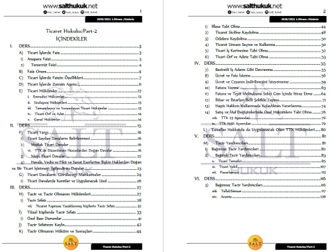 Ticaret Hukuku-1 1. Dönem Part-2 (2020-2021)-AKHF-Konu Anlatım Kitapçığı