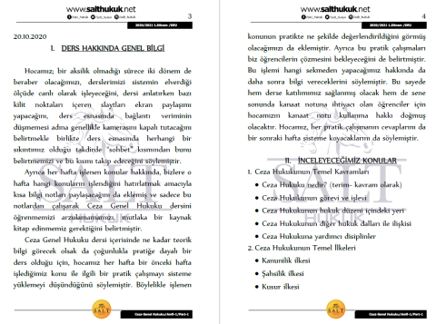 Ceza Genel Hukuku Amfi 1 1. Dönem Part-1 (2020-2021)-DEÜ-Konu Anlatım Kitapçığı