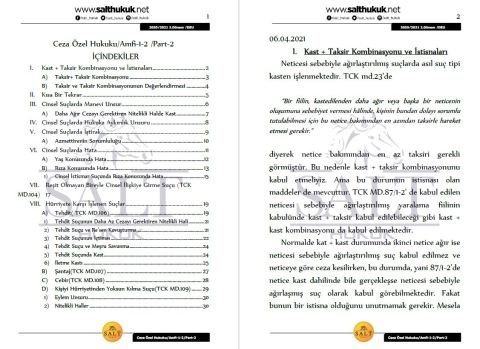 Ceza Özel Hukuku Amfi 1-2 2. Dönem Part-2 (2020-2021)-DEÜ-Konu Anlatım Kitapçığı