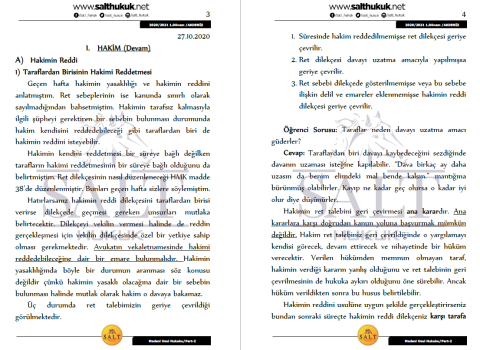 Medeni Usul Hukuku 1. Dönem Part-2 (2020-2021)-AKHF-Konu Anlatım Kitapçığı
