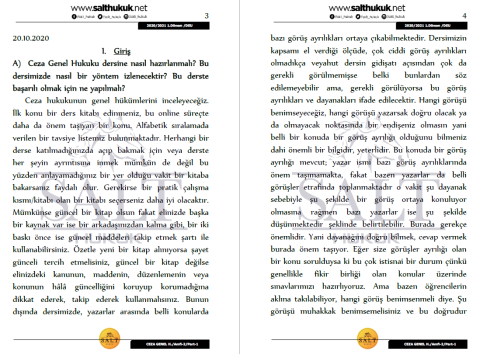 Ceza Genel Hukuku Amfi 2 1. Dönem Part-1 (2020-2021)-DEÜ-Konu Anlatım Kitapçığı