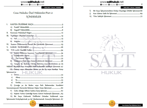 Ceza Özel Hukuku 1. Dönem Part-2 (2020-2021)-AKHF-Konu Anlatım Kitapçığı