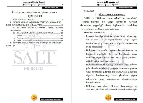 İdari Yargılama Hukuku Amfi 1 2. Dönem Part-2 (2020-2021)-DEÜ-Konu Anlatım Kitapçığı