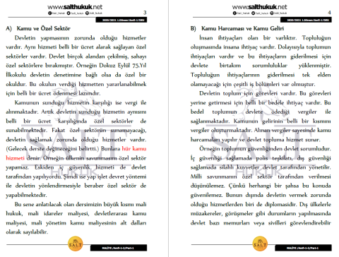 Maliye Hukuku Amfi 1-2 1. Dönem Part-1 (2020-2021)-DEÜ-Konu Anlatım Kitapçığı