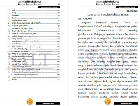 Vergi Huk. 1. Dönem Part-2 (2020-2021)-AKHF-Konu Anlatım Kitapçığı