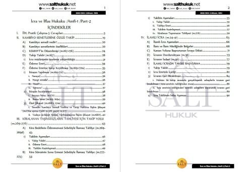 İcra ve İflas Hukuku Amfi 1 2. Dönem Part-2 (2020-2021)-DEÜ-Konu Anlatım Kitapçığı