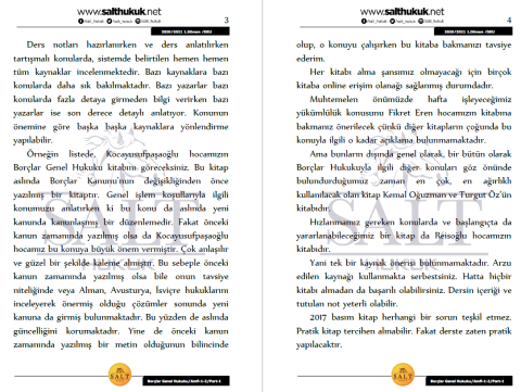 Borçlar Genel Hukuku Amfi 1-2 1. Dönem Part-1 (2020-2021)-DEÜ-Konu Anlatım Kitapçığı