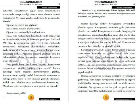 Ceza Muhakemesi Hukuku 1. Dönem Part-2 (2020-2021)-AKHF-Konu Anlatım Kitapçığı