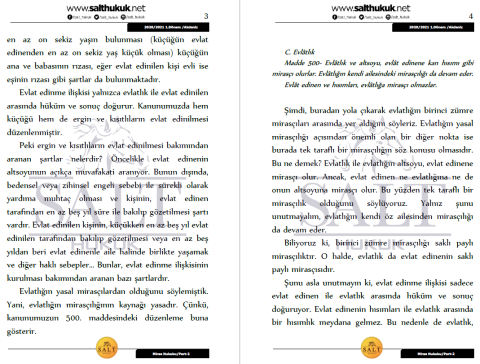 Miras Hukuku 1. Dönem Part-2 (2020-2021)-AKHF-Konu Anlatım Kitapçığı