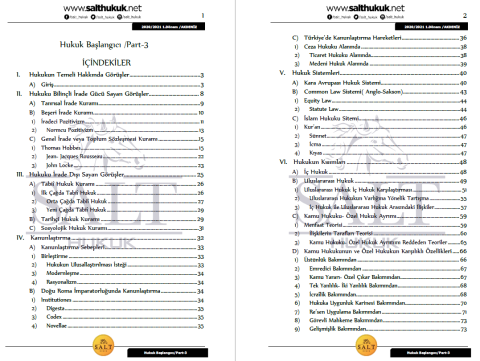 Hukuk Başlangıcı 1. Dönem Part-3 (2020-2021)-AKHF-Konu Anlatım Kitapçığı