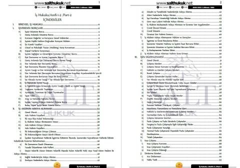 İş Hukuku Amfi 1-2 2. Dönem Part-2 (2020-2021)-DEÜ-Konu Anlatım Kitapçığı