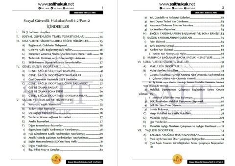 Sosyal Güvenlik Hukuku Amfi 1-2 2. Dönem Part-2 (2020-2021)-DEÜ-Konu Anlatım Kitapçığı