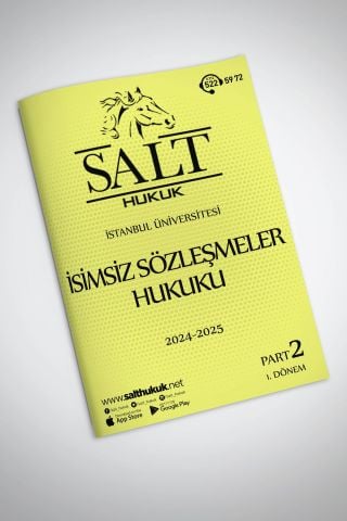 İSİMSİZ SÖZLEŞMELER HUKUKU GÜNCEL PART-3