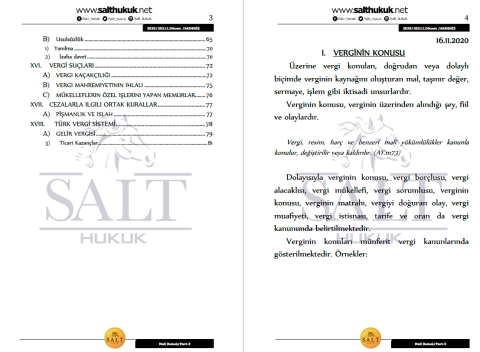 Maliye Hukuku 1. Dönem Part-3 (2020-2021)-AKHF-Konu Anlatım Kitapçığı