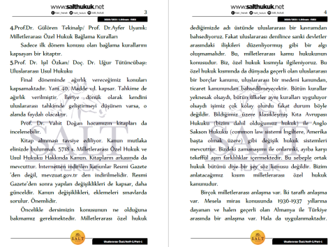 Milletler Özel Hukuku Amfi 2 1. Dönem Part-1 (2020-2021)-DEÜ-Konu Anlatım Kitapçığı