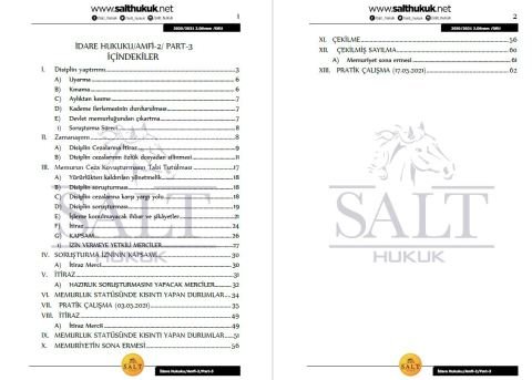 İdare Hukuku Amfi 2 2. Dönem Part-3 (2020-2021)-DEÜ-Konu Anlatım Kitapçığı