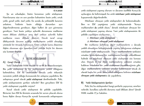 Medeni Usul Hukuku 1. Dönem Part-3 (2020-2021)-AKHF-Konu Anlatım Kitapçığı