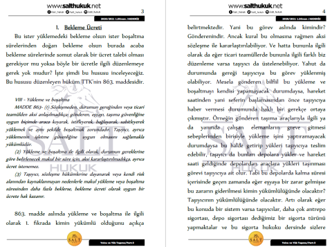 Yolcu ve Yük Taşıma Hukuku 1.Dönem Part-3 (2020-2021)-AKHF-Konu Anlatım Kitapçığı