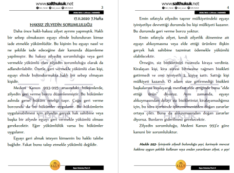 Eşya Hukuku 1. Dönem Part-3 (2020-2021)-AKHF-Konu Anlatım Kitapçığı