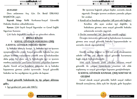 Sosyal Güvenlik Hukuku Amfi 1-2 1. Dönem Part-1 (2020-2021)-DEÜ-Konu Anlatım Kitapçığı