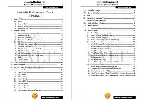 Medeni Usul Hukuku Amfi 1 2. Dönem Part-3 (2020-2021)-DEÜ-Konu Anlatım Kitapçığı